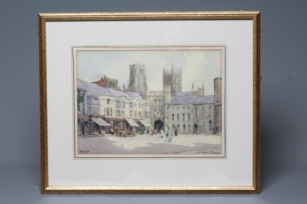 WILLIAM TATTON WINTER (1855-1928) Wells, signed lower right, inscribed with title lower left, Image