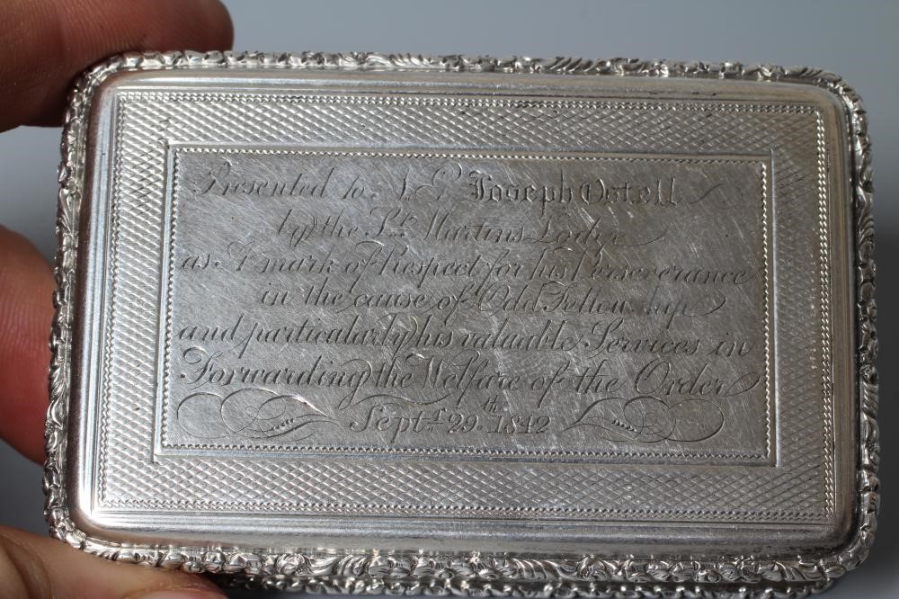 AN EARLY VICTORIAN SILVER TABLE SNUFF BOX probably by Edward Edwards II Image