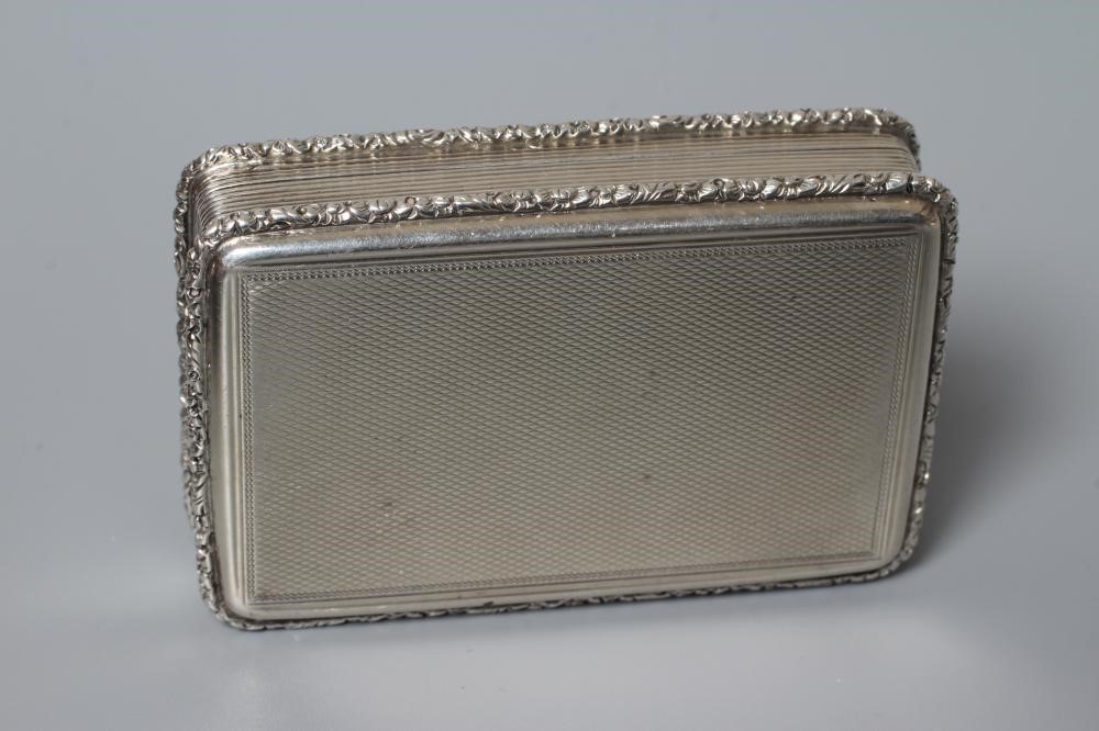 AN EARLY VICTORIAN SILVER TABLE SNUFF BOX probably by Edward Edwards II Image
