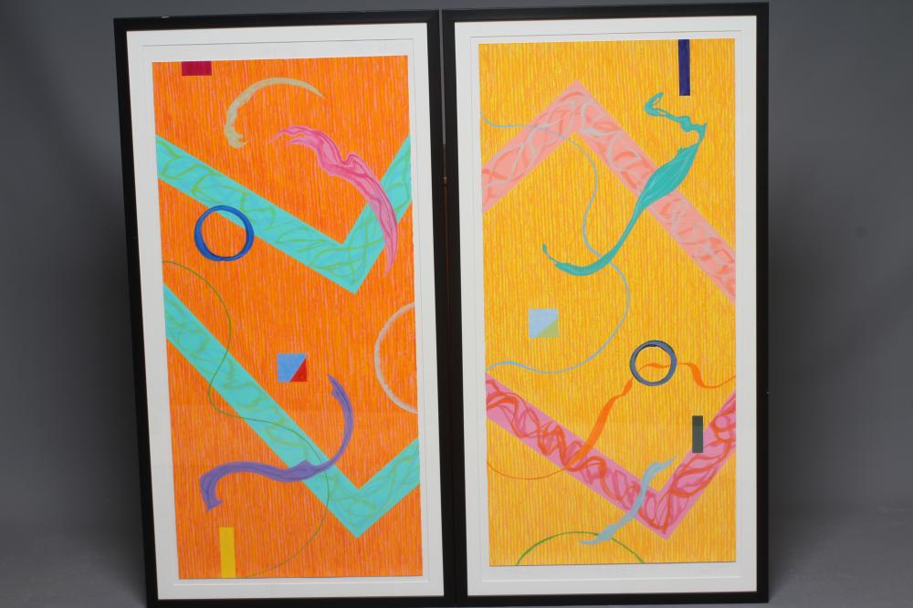 VANDA HARVEY (b.1957) Signal III and Signal IV Image