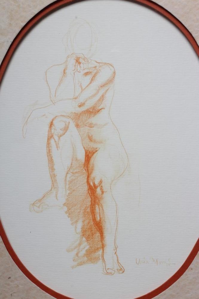 ANTONIO URIA MONZON (1929-1996) Figure Study, signed lower right, lithograph, 10" x 7 1/2", framed Image