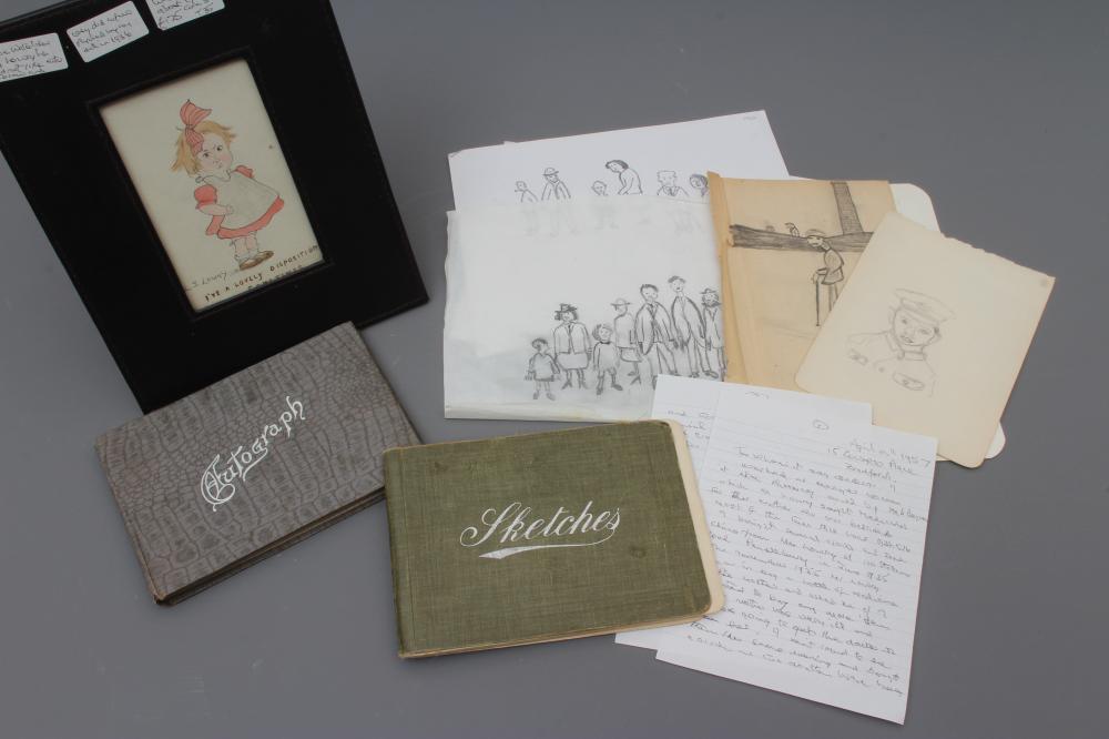MANNER OF LAURENCE STEPHEN LOWRY (1887-1976) A collection of six unframed drawings Image