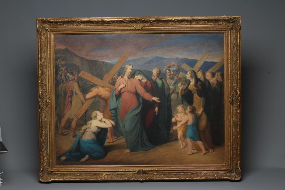 J RIGAUD (19TH CENTURY) The Road to Calvary, signed lower right and dated Image