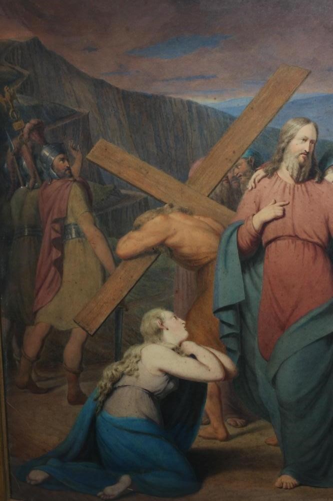 J RIGAUD (19TH CENTURY) The Road to Calvary, signed lower right and dated Image