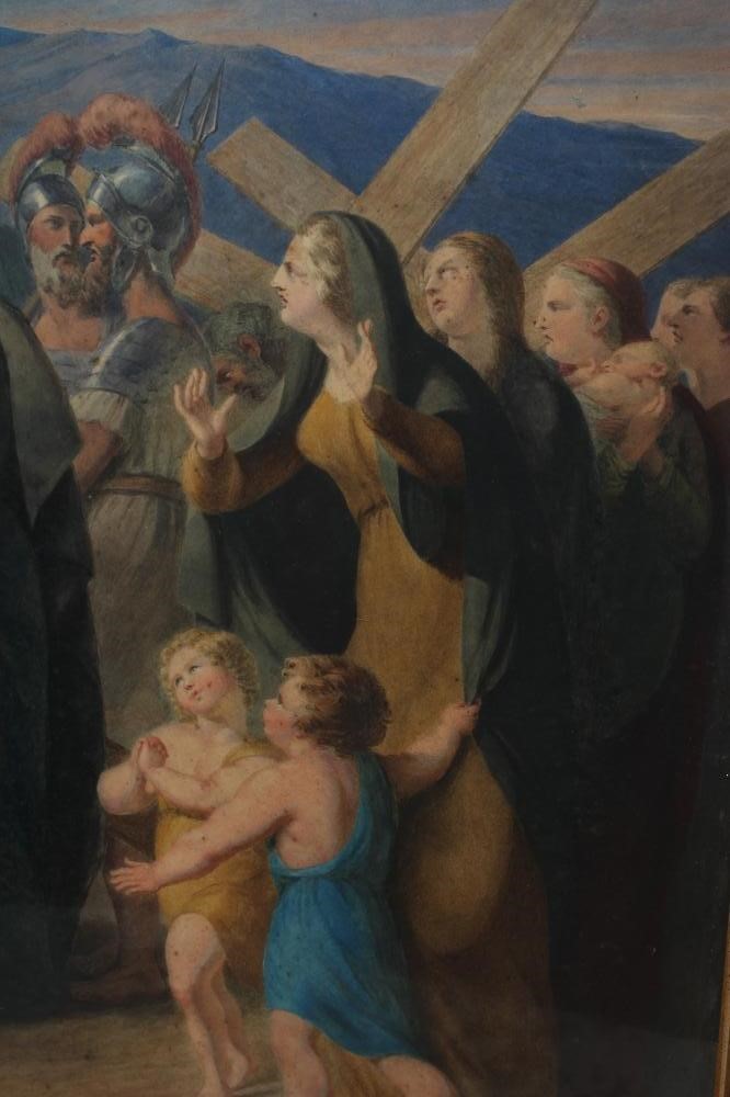 J RIGAUD (19TH CENTURY) The Road to Calvary, signed lower right and dated Image
