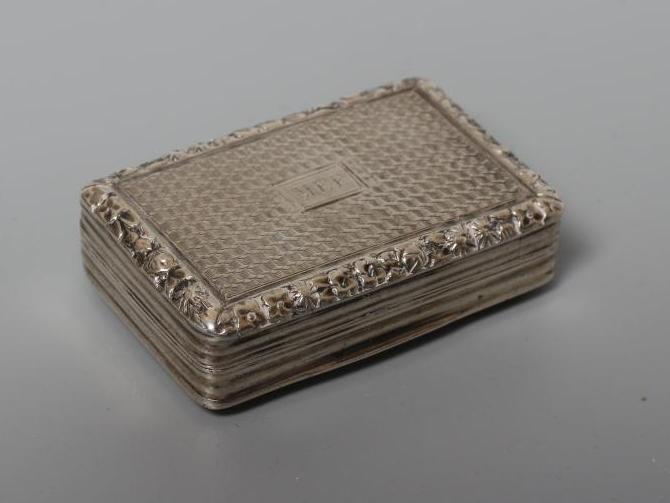 A GEORGE IV SILVER VINAIGRETTE probably by James Collins Image