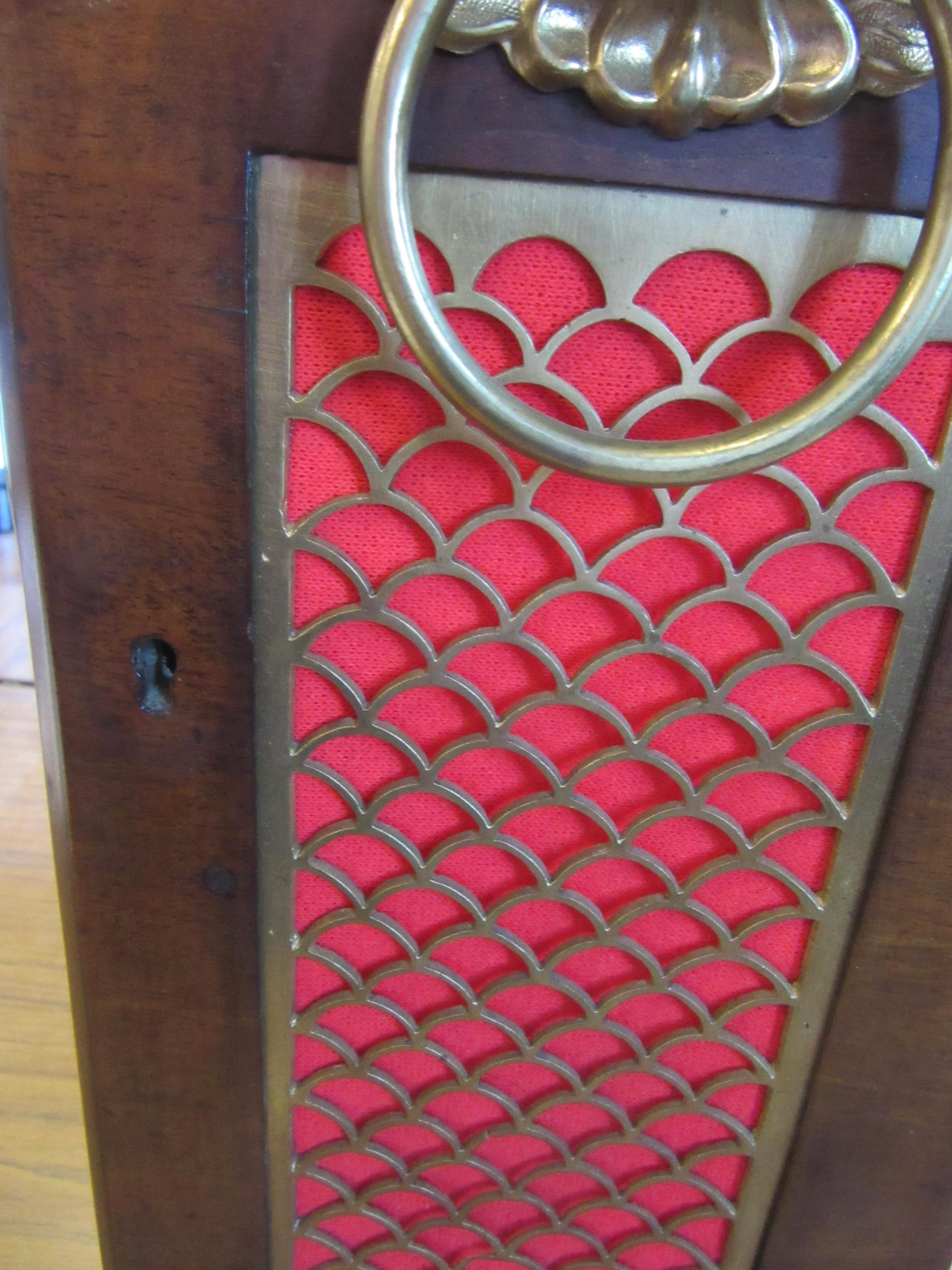A MAHOGANY CASED MANTEL CLOCK BY JAMES McCABE Image