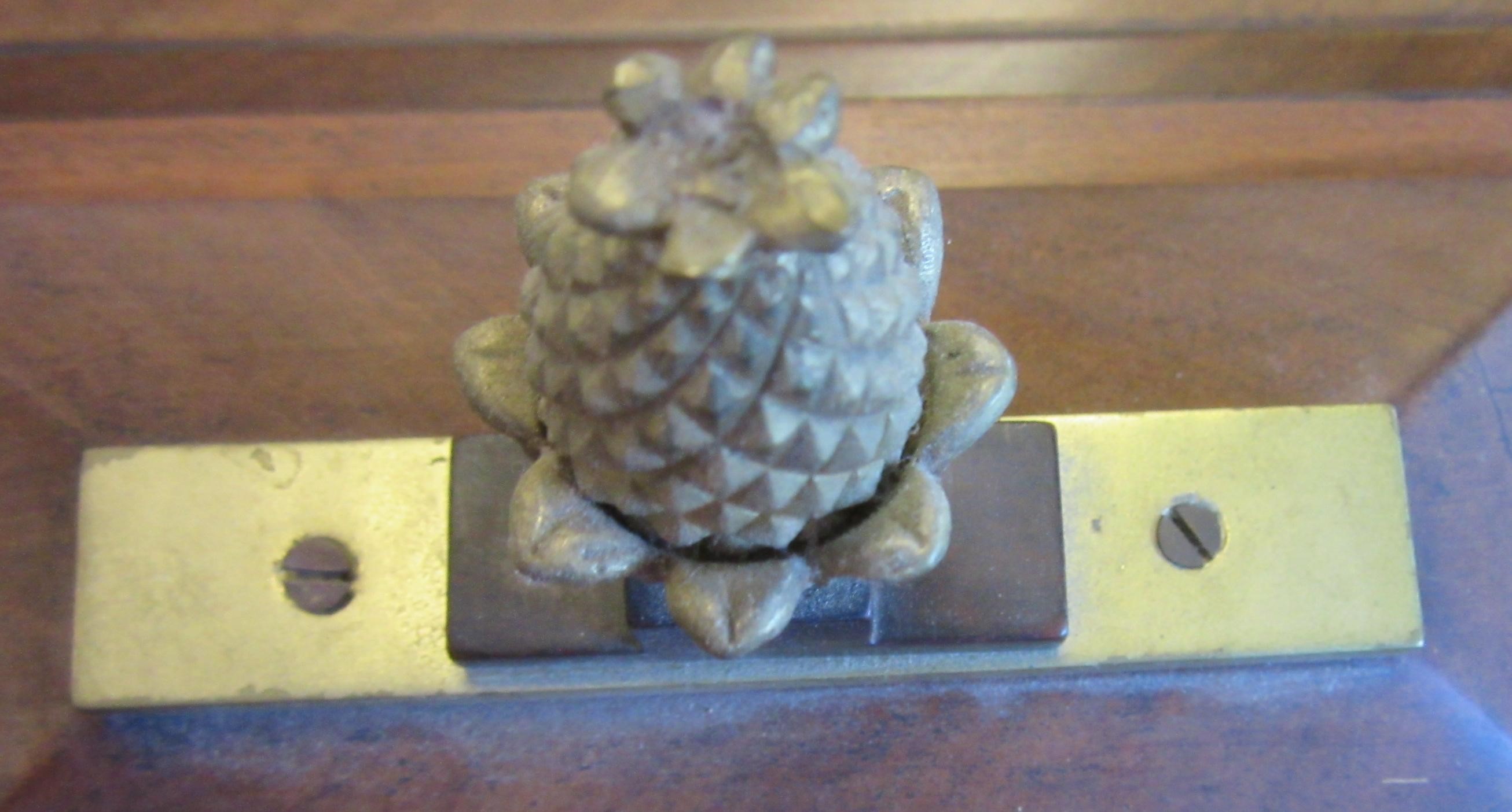A MAHOGANY CASED MANTEL CLOCK BY JAMES McCABE Image