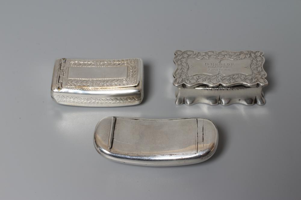 A GEORGE III SILVER SNUFF BOX by Samuel Pemberton Image