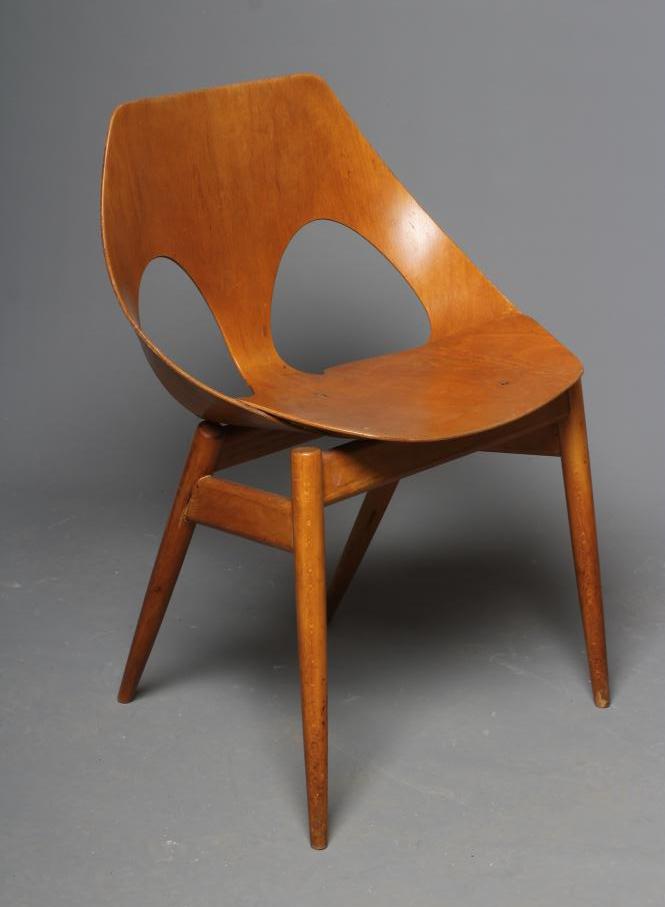 CARL JACOBS FOR KANDYA - A C2 MODEL "JASON" DINING CHAIR, mid 20th century, the open plywood back Image