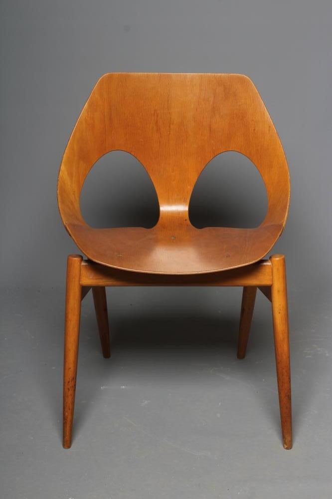 CARL JACOBS FOR KANDYA - A C2 MODEL "JASON" DINING CHAIR, mid 20th century, the open plywood back Image