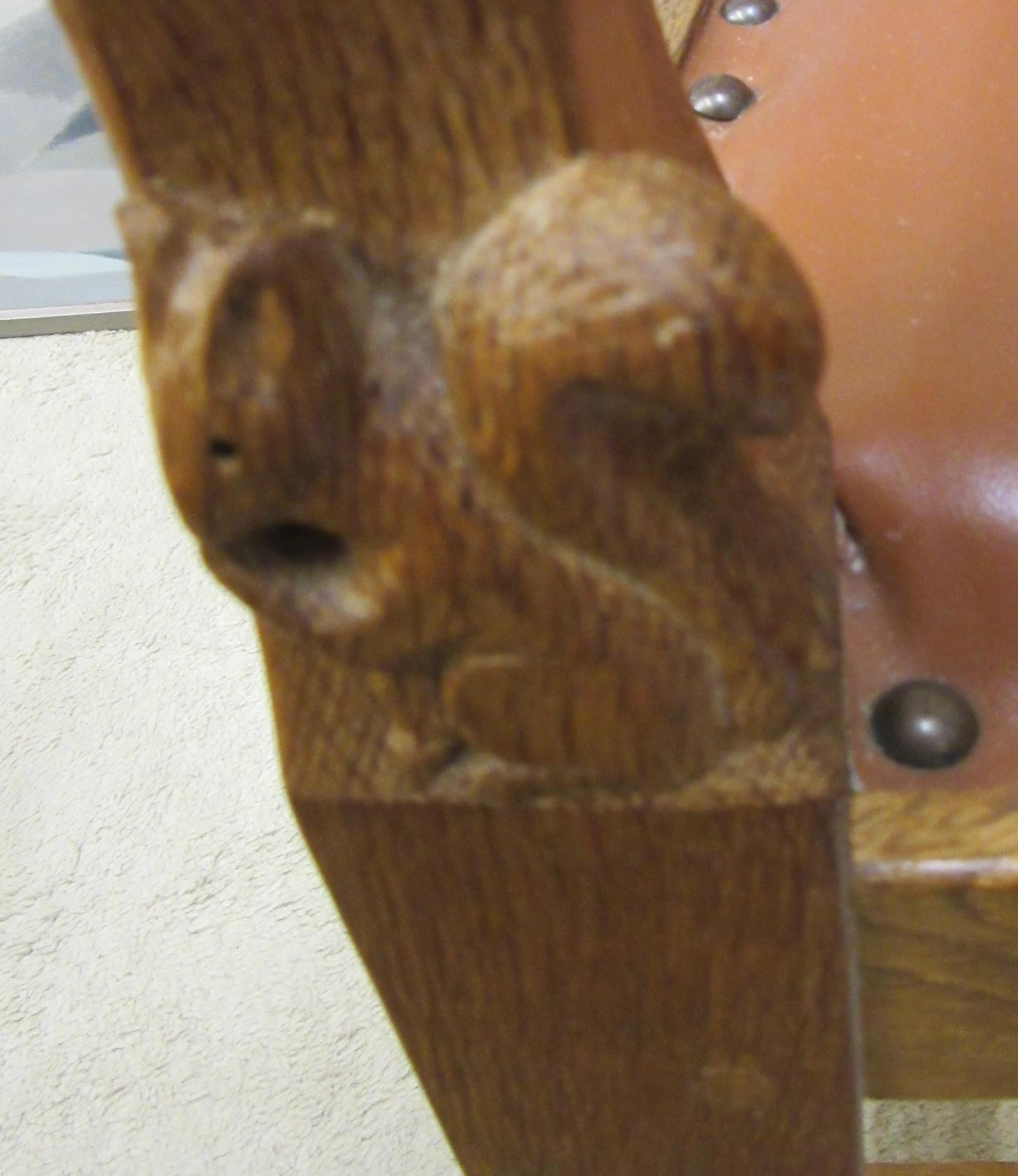 WILFRED HUTCHINSON (HUSTHWAITE) A SET OF SIX (4 +2) OAK DINING CHAIRS Image