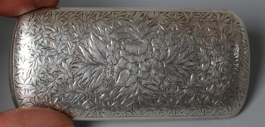 A VICTORIAN SILVER SNUFF BOX by George Unite Image
