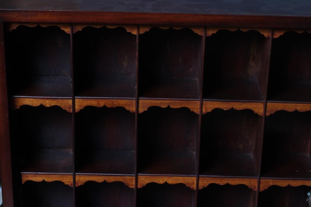 AN EDWARDIAN MAHOGANY COLLECTOR'S CABINET Image