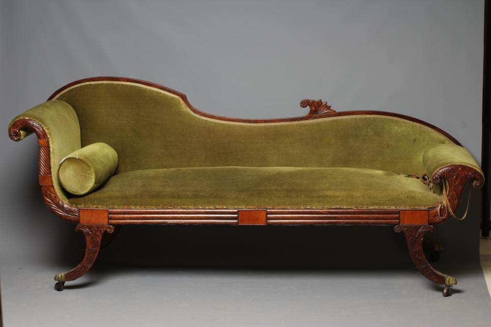 A VICTORIAN MAHOGANY FRAMED SOFA Image