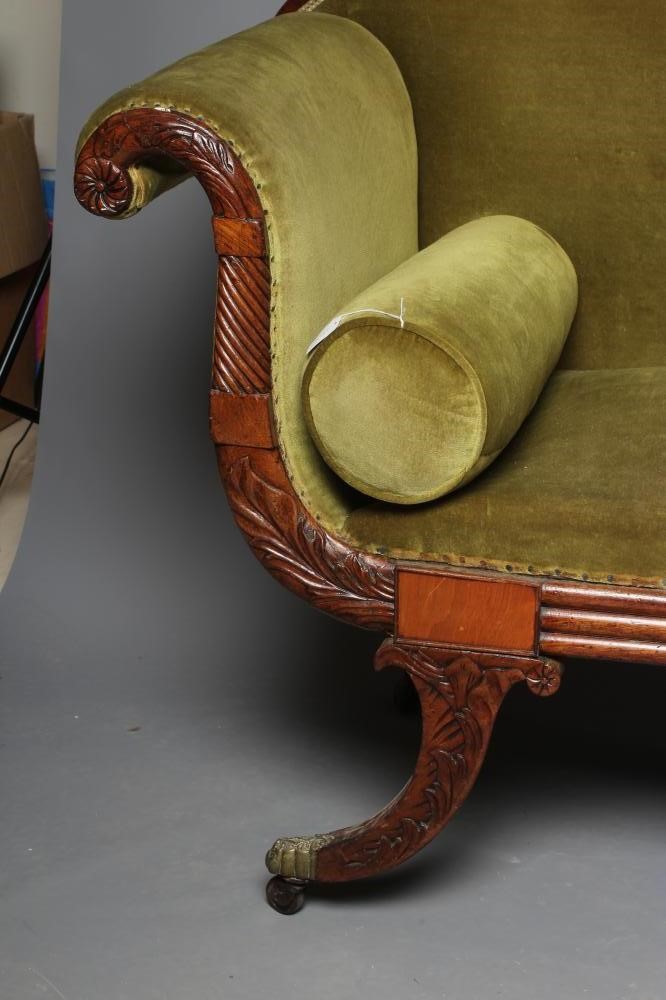 A VICTORIAN MAHOGANY FRAMED SOFA Image