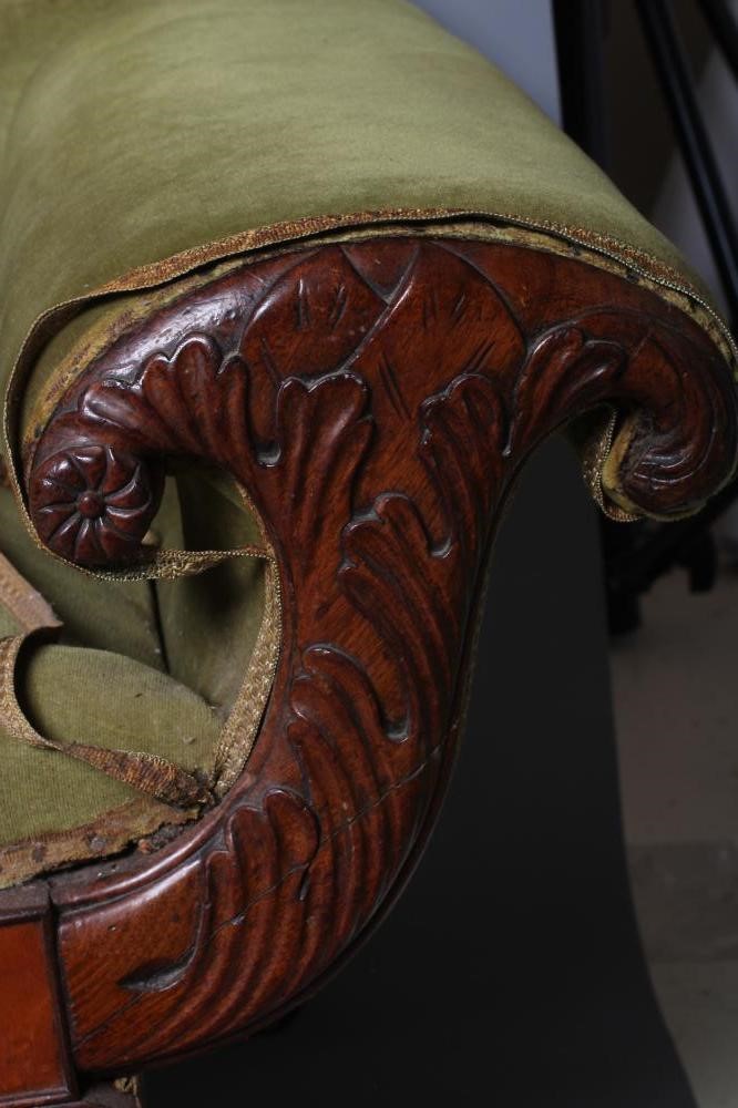 A VICTORIAN MAHOGANY FRAMED SOFA Image