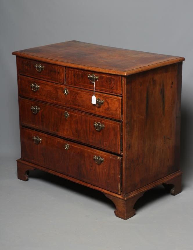 A WALNUT STRAIGHT FRONT CHEST Image