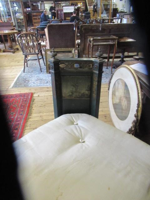 A FRENCH PAINTED BEDSTEAD in the Louis XVI style Image