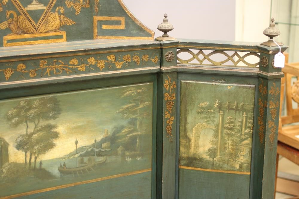 A FRENCH PAINTED BEDSTEAD in the Louis XVI style Image