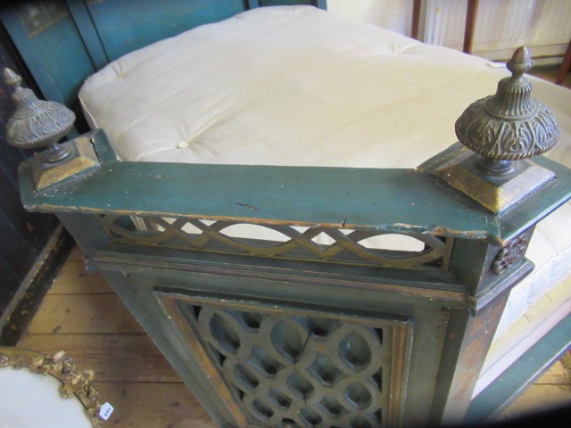 A FRENCH PAINTED BEDSTEAD in the Louis XVI style Image