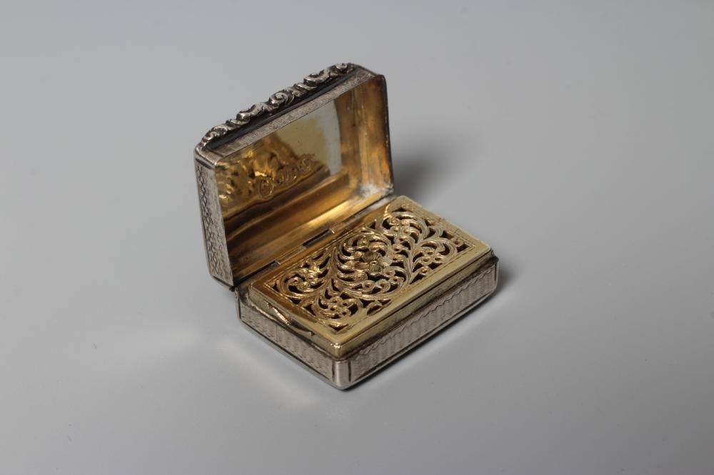 A WILLIAM IV SILVER VINAIGRETTE by Joseph Bettridge Image