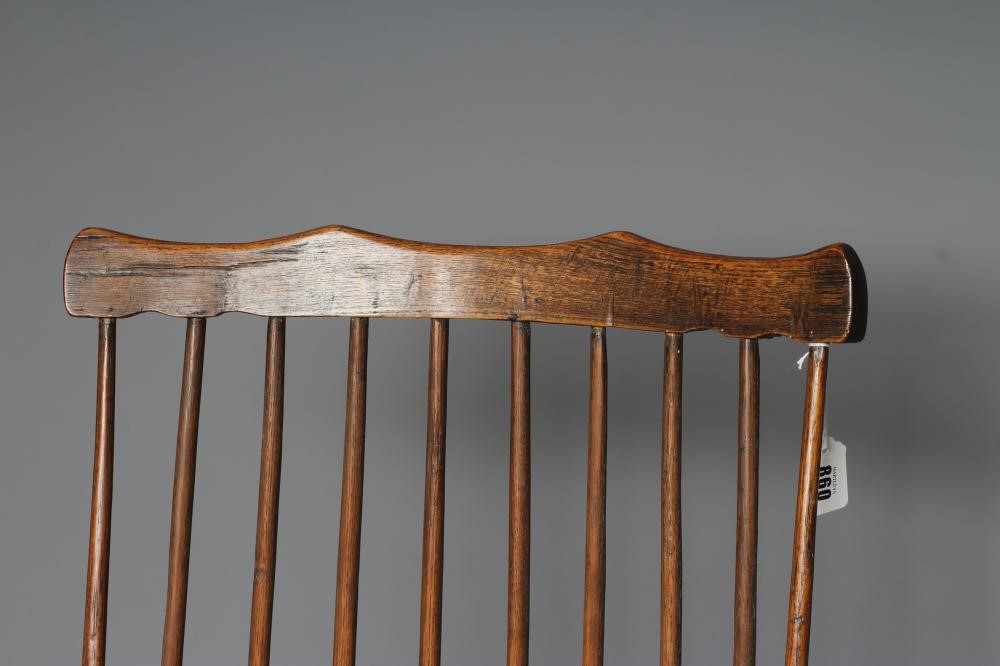 AN ASH & ELM COMB BACK WINDSOR ARMCHAIR Image
