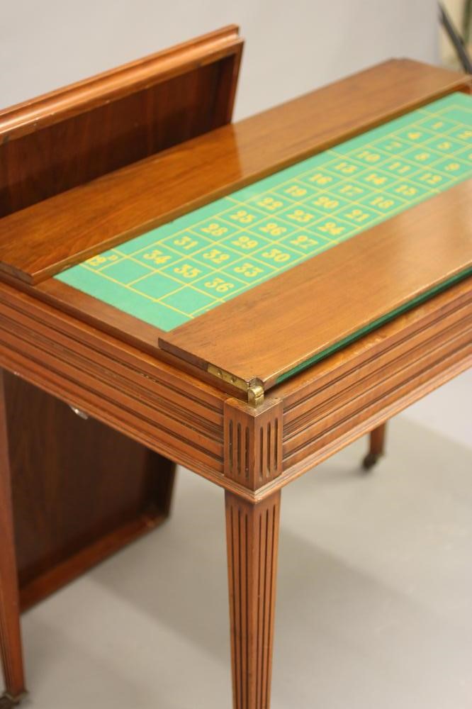 A MAHOGANY ROULETTE/CARD TABLE Image