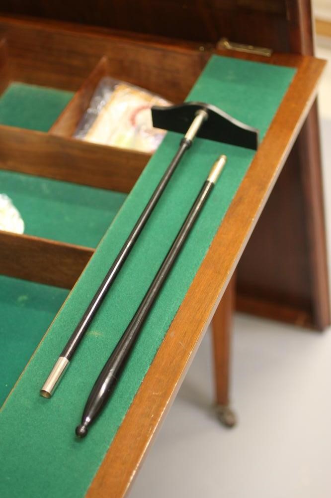 A MAHOGANY ROULETTE/CARD TABLE Image