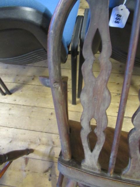 A YEW WOOD WINDSOR ARMCHAIR of Thames Valley type Image
