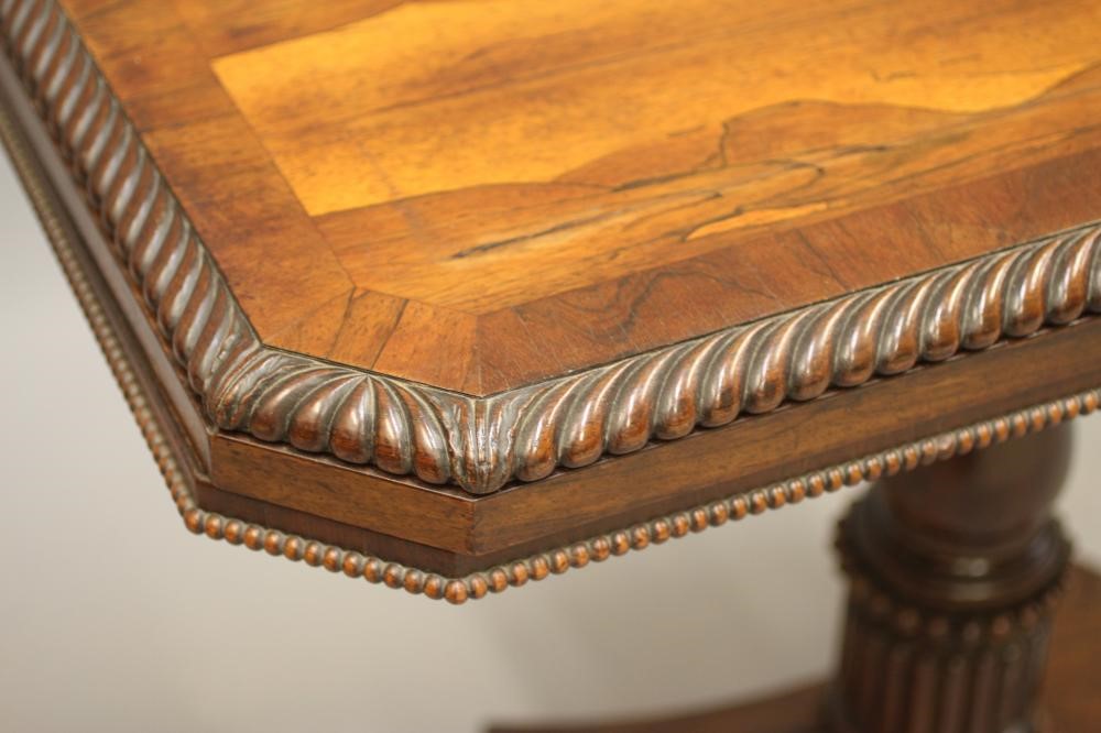 A REGENCY ROSEWOOD FOLDING CARD TABLE Image