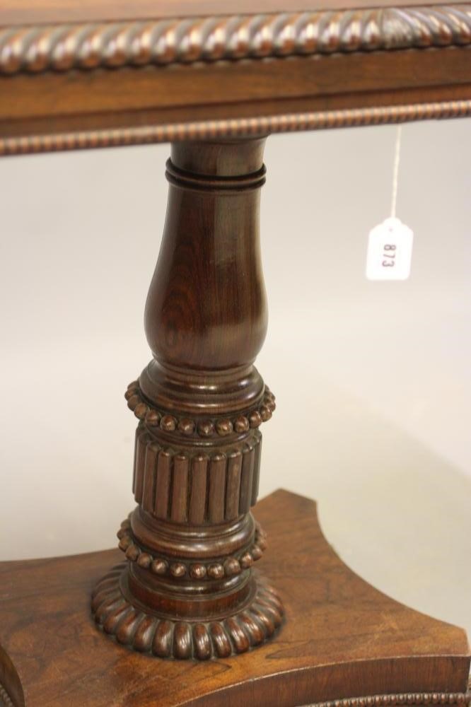 A REGENCY ROSEWOOD FOLDING CARD TABLE Image