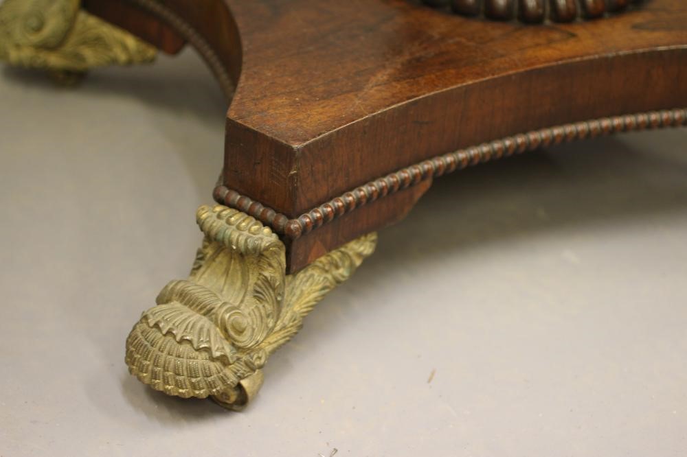 A REGENCY ROSEWOOD FOLDING CARD TABLE Image