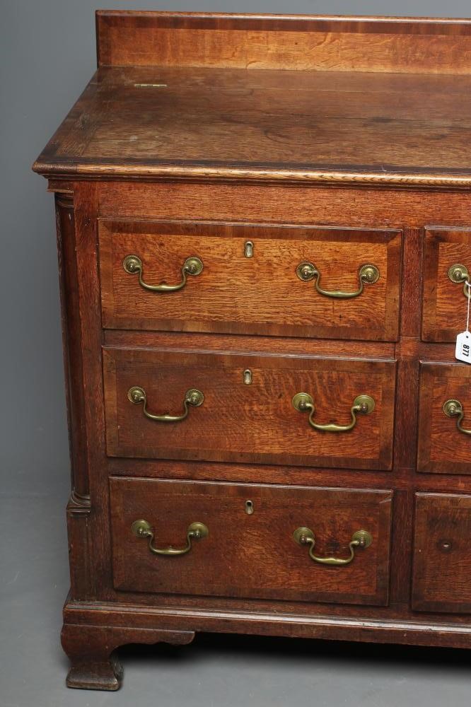 A GEORGIAN OAK AND MAHOGANY LANCASHIRE DRESSER Image