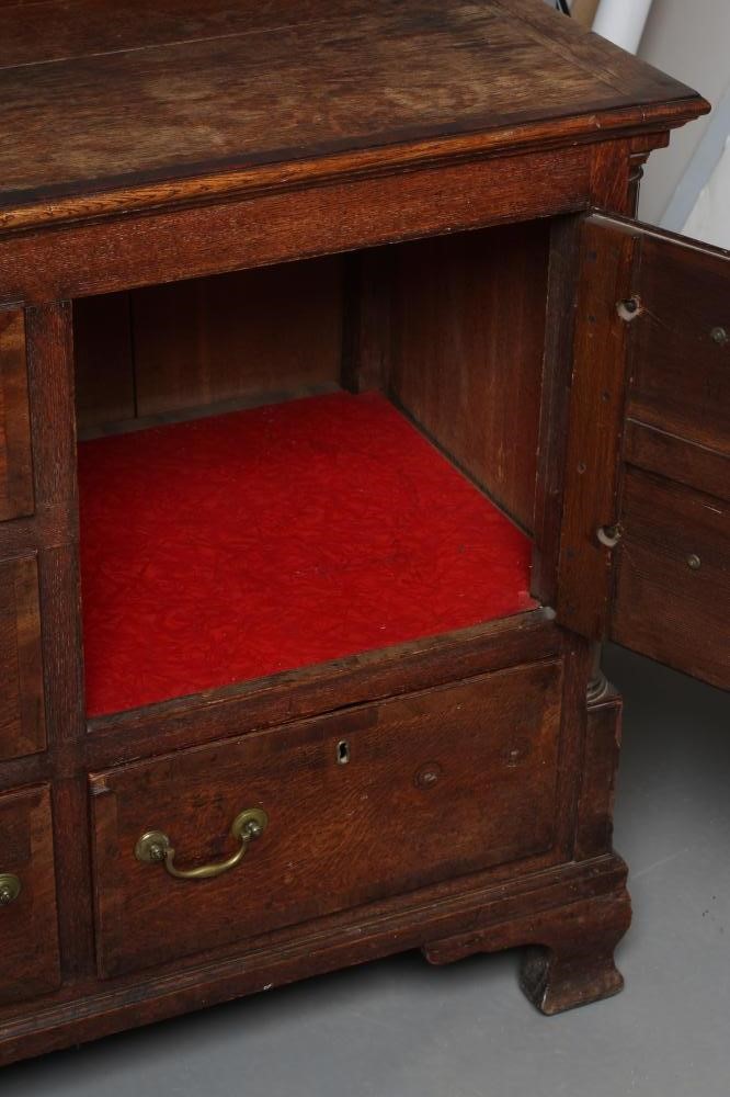 A GEORGIAN OAK AND MAHOGANY LANCASHIRE DRESSER Image