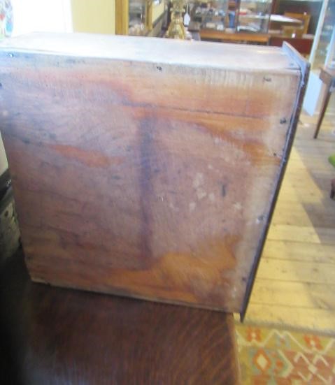 A GEORGIAN OAK POTBOARD DRESSER, early 19th century, the single plank top over three moulded edged Image