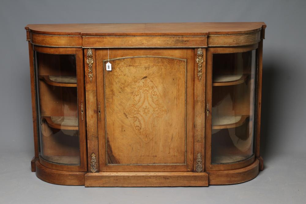 A VICTORIAN WALNUT CREDENZA Image