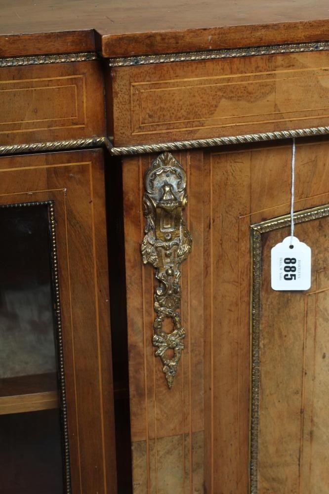 A VICTORIAN WALNUT CREDENZA Image