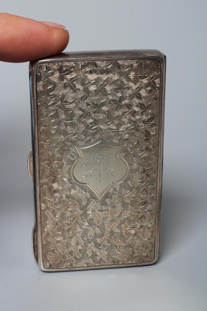 A VICTORIAN SILVER AIDE MEMOIRE by George Unite Image
