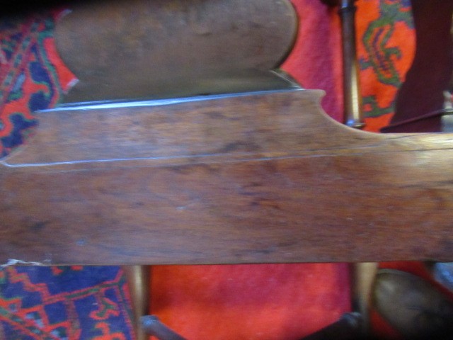A HARDWOOD COLONIAL (?) CORNER CHAIR Image