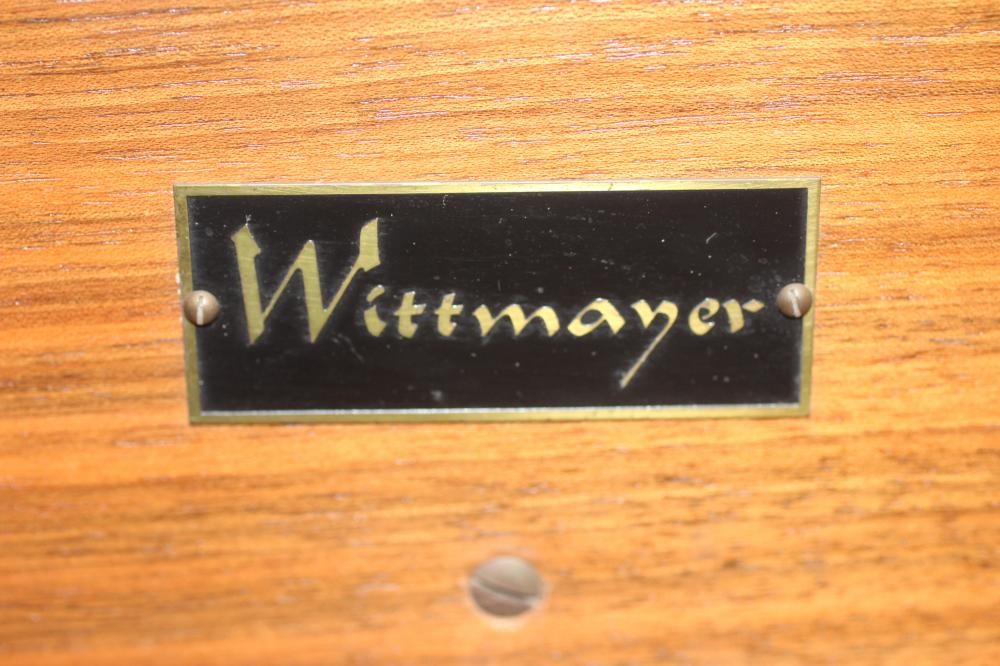 A WITTMAYER HARPSICHORD, modern, housed in a walnut case, raised on square tapering legs, a label Image