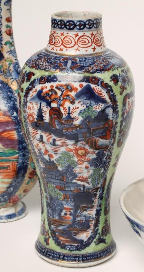 A PAIR OF CHINESE VASES of lobed flattened baluster form Image