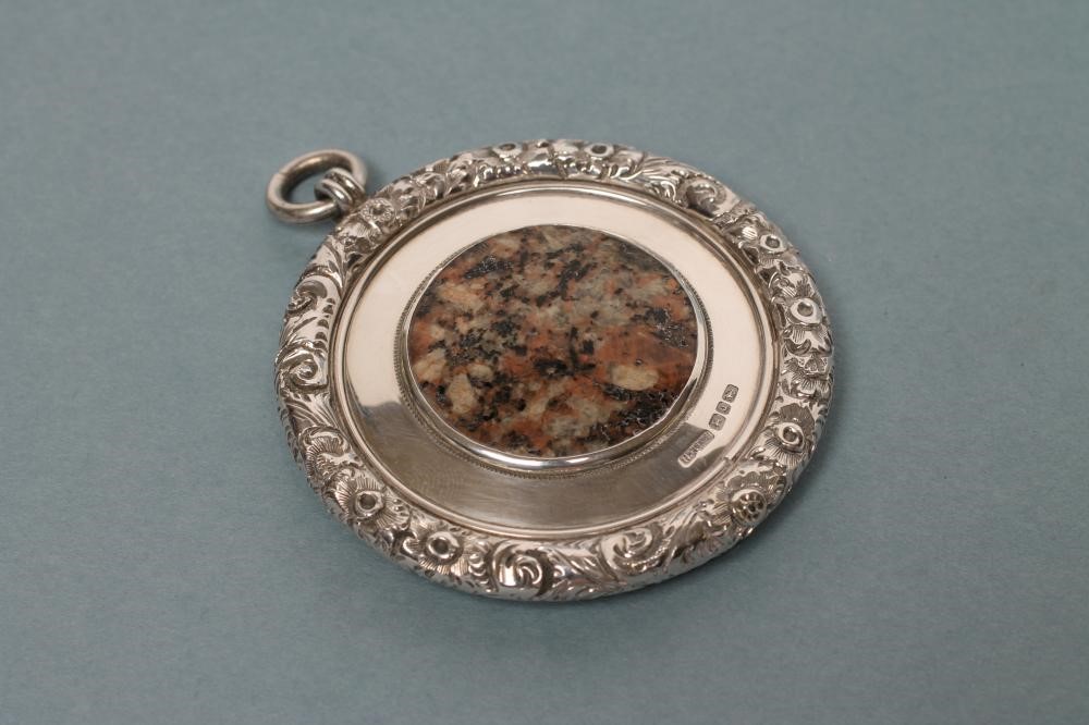 A LATE VICTORIAN SILVER CURLING MEDAL Image