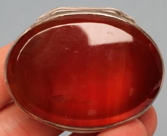 TWO CONTINENTAL WHITE METAL SNUFF BOXES Image