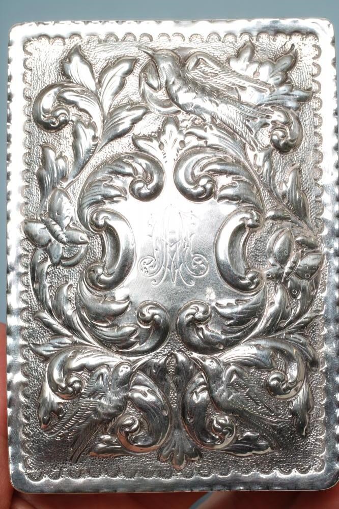 A LATE VICTORIAN SILVER DRESSING TABLE BOX Image