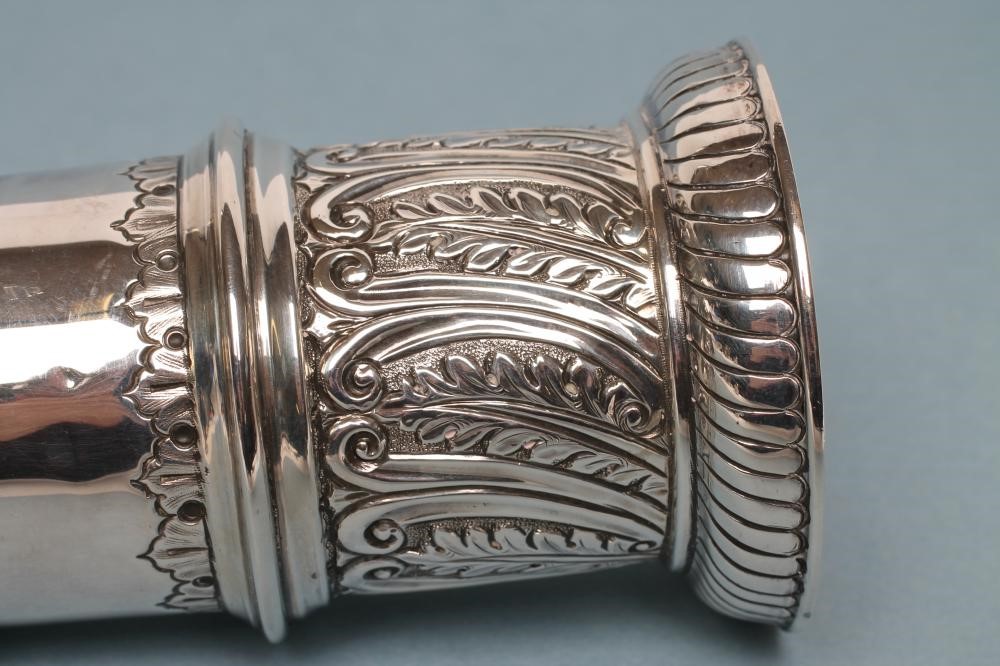 A LATE VICTORIAN SILVER SUGAR CASTER Image