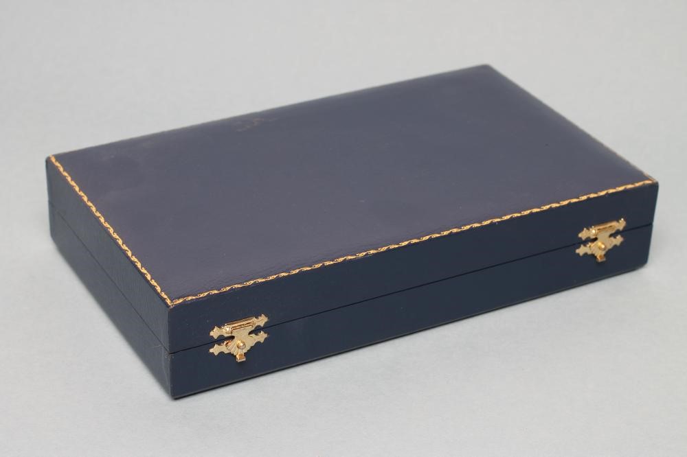 OF HUNTING INTEREST- a set of eight silver place card holders Image