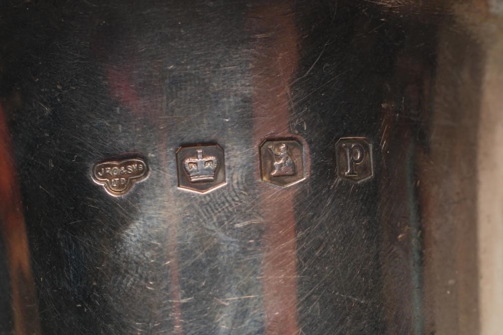 A BRITANNIA STANDARD SILVER CHRISTENING MUG Image