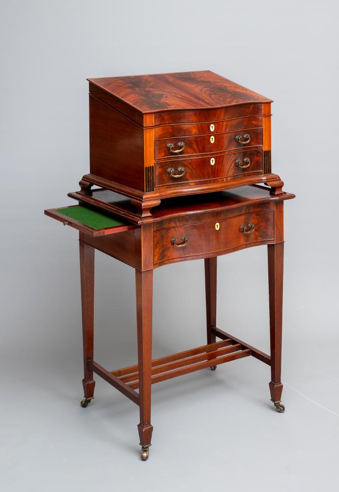 AN EXTENSIVE SILVER TABLE SERVICE for twelve place settings Image