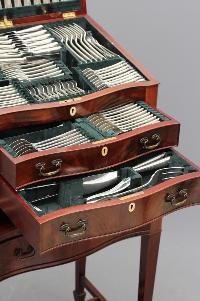 AN EXTENSIVE SILVER TABLE SERVICE for twelve place settings Image